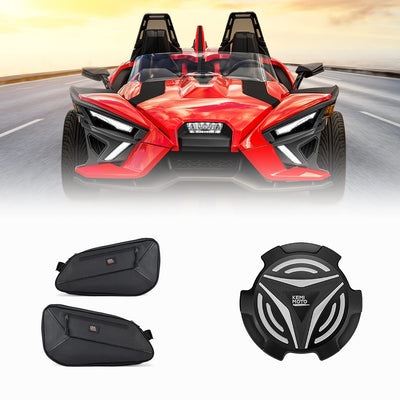Side Storage Bags & Aluminum Gas Cap for Polaris Slingshot