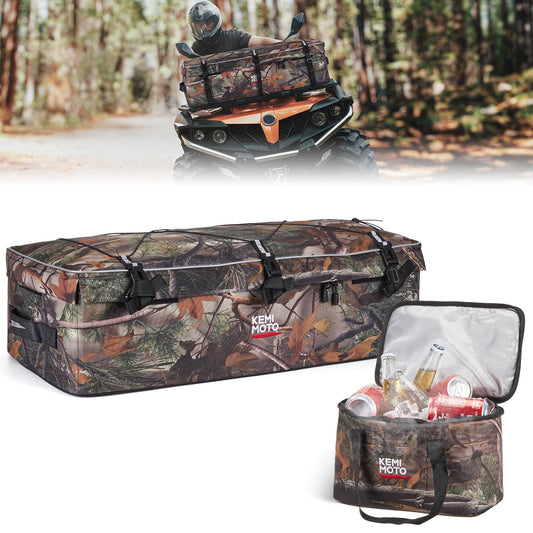 85L ATV Camo Gear Bag for Polaris Sportsman Fourtrax Kawasaki Yamaha - Kemimoto