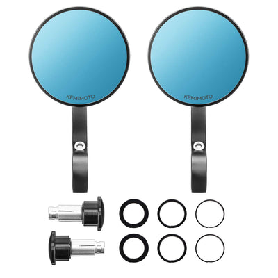 Motorcycle Handlebar End Mirrors for 7/8" Handle Round