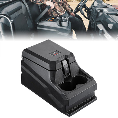 UTV Bench Seat Center Console Box for Polaris Ranger XP 1000/Crew 2017-2026/Uforce/Pionner