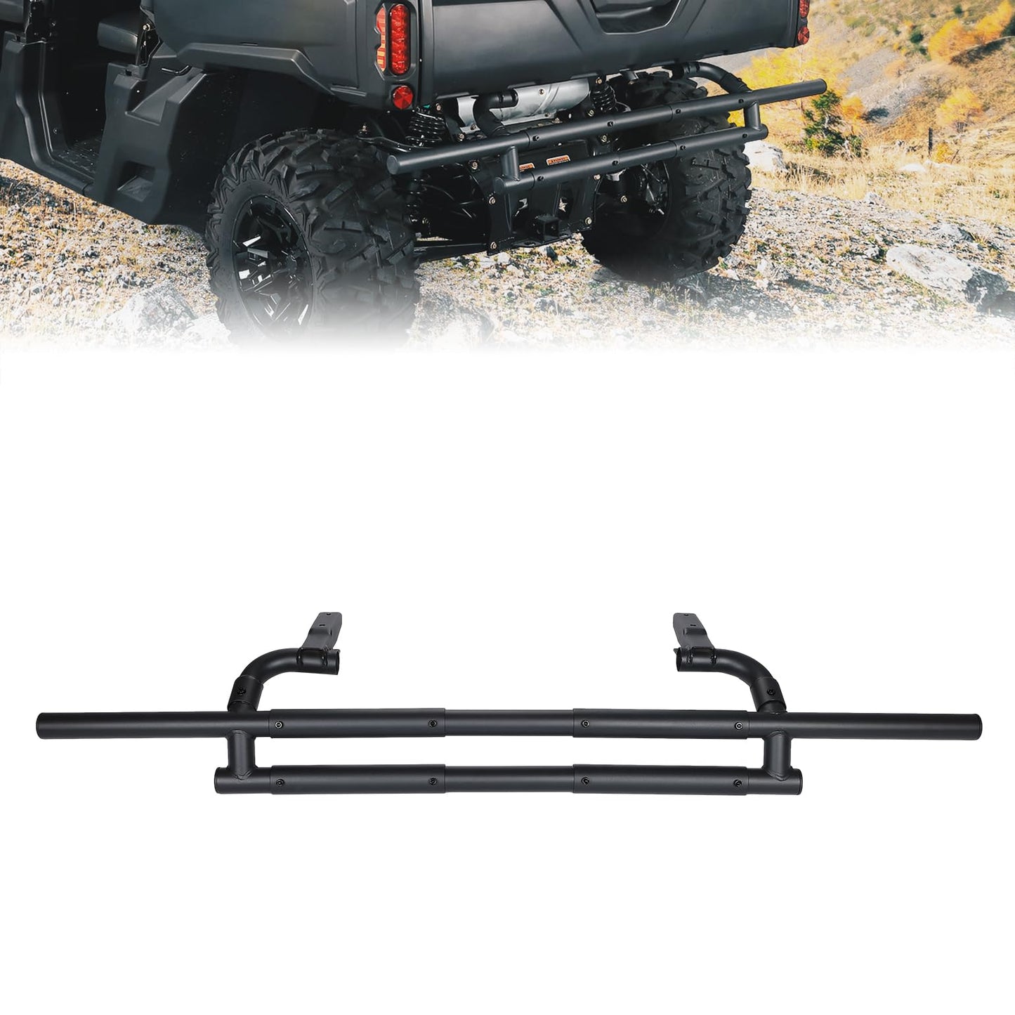Rear Bumper Back Tail Guard For Can Am Defender - Kemimoto