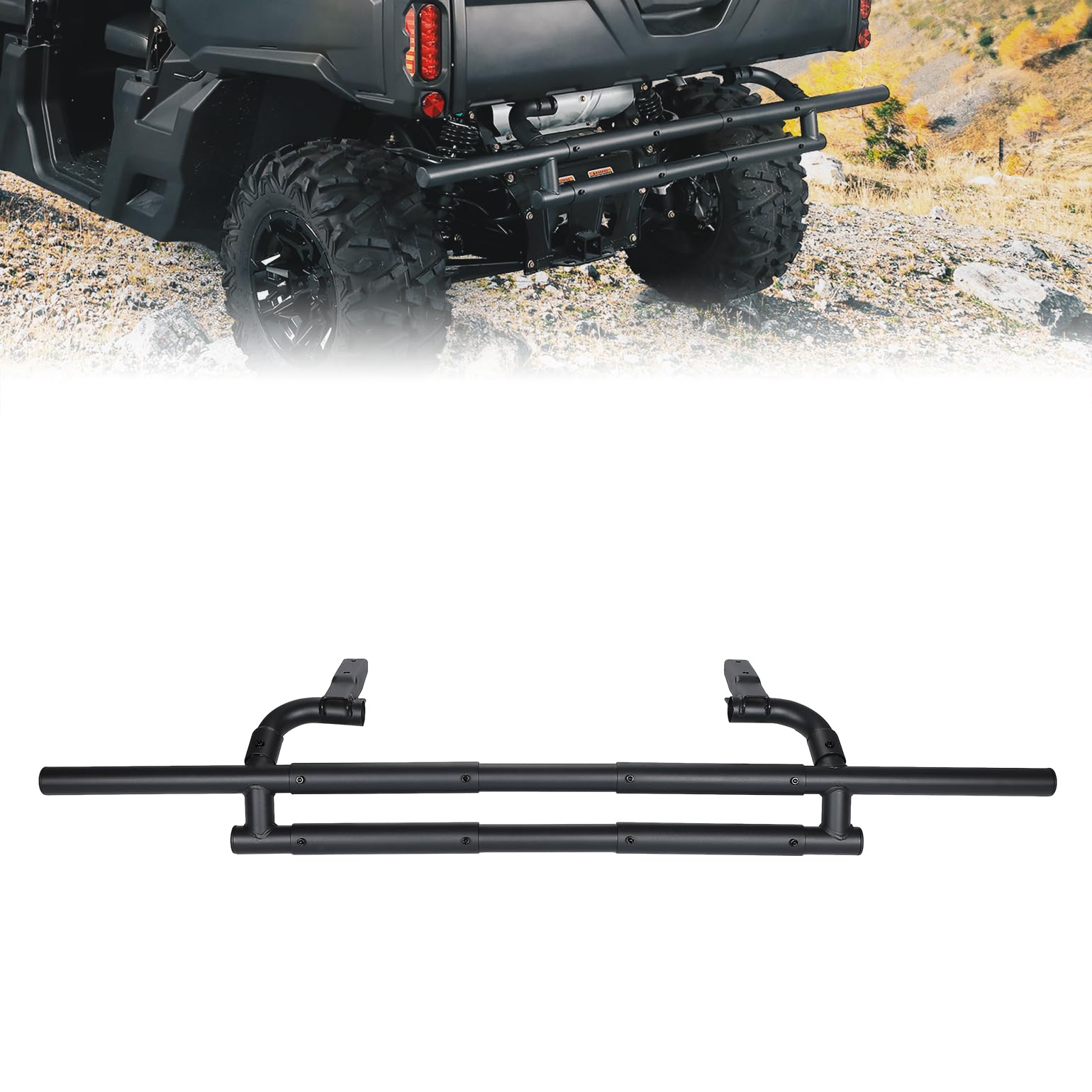 Rear Bumper Back Tail Guard For Can Am Defender - Kemimoto
