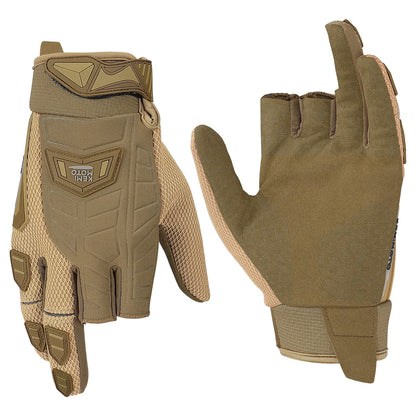 Motorcycle 2 Fingerless Design Paintball & Airsoft Gloves - Kemimoto