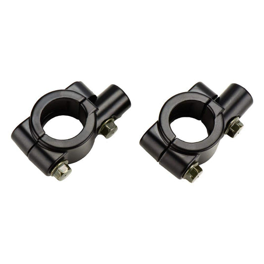 10MM 7/8" Aluminum Handlebar Mirror Mount Clamps, 2 Pack - Kemimoto