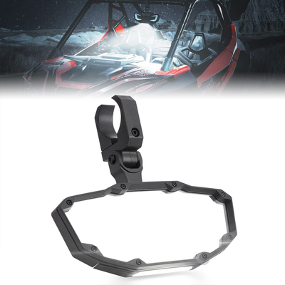 UTV Rear View Mirror with Light Fit 1.5" -2" Roll Bar For Polaris/Kawasaki/Can Am