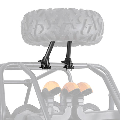 UTV Spare Tire Carrier for 1.5''-2'' Roll Cage for Polaros RZR, Kawasaki Mule