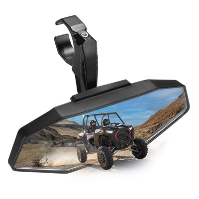 UTV Rear View Mirror Fit for 1.6"-2" Roll Bar Mount