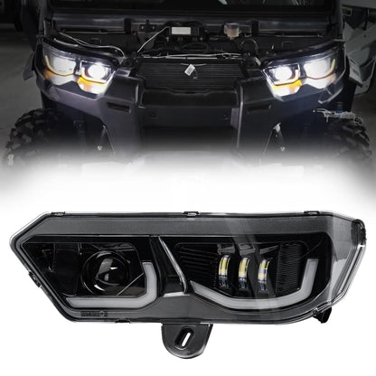 LED Headlights Assembly Kit for Can-Am Defender - Kemimoto