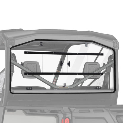 Rear Windshield with Sliding Panel for Can-Am Defender HD5/8/10 - Kemimoto