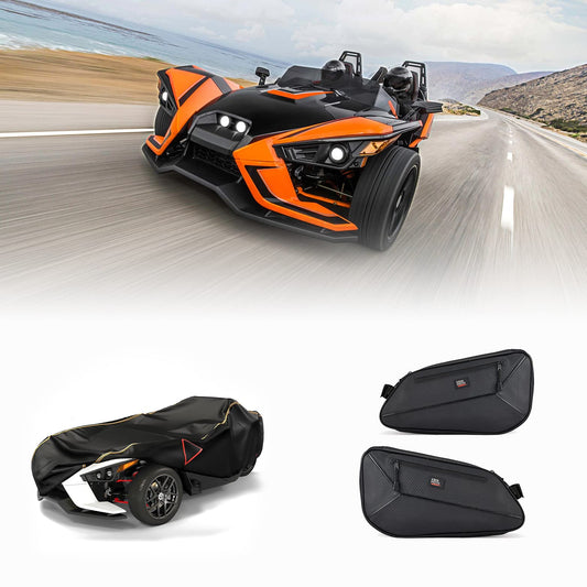 Full Cover & 2pcs Side Door Bags Fit Polaris Slingshot