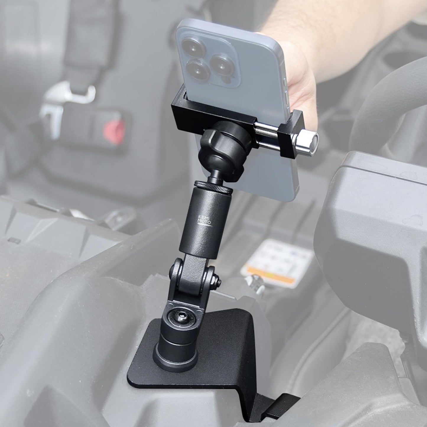 360Â° Adjustable CNC Phone Mount for Can-Am Maverick X3/MAX - Kemimoto