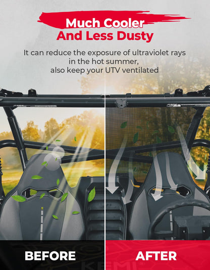 Soft Rear Window Nets For CFMOTO ZForce 950 - Kemimoto