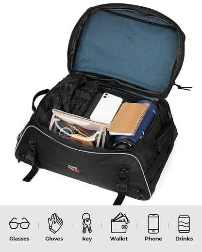 Motorcycle Travel Luggage Rack Trunk Bag - Kemimoto