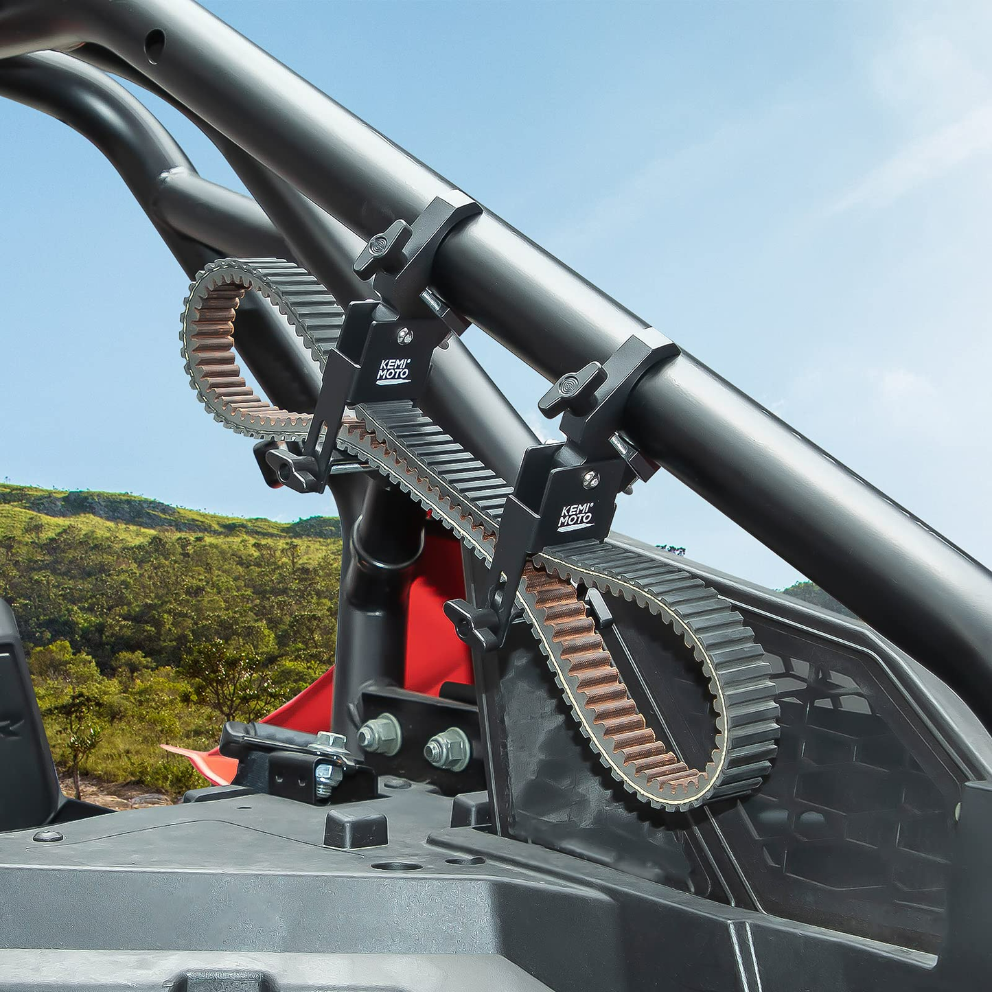 UTV Universal Drive Belt Mount Fit 1.5â€?2â€?Roll Bars - Kemimoto