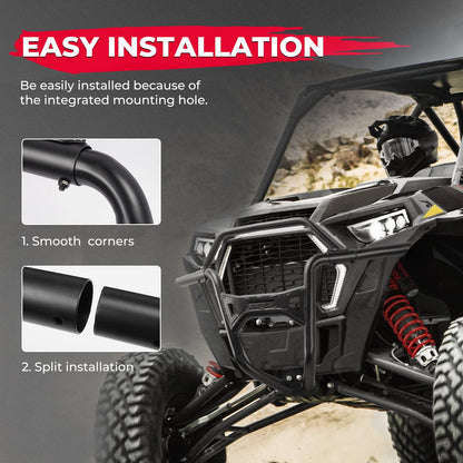 Front Bumper Fit Polaris RZR XP 1000 / Turbo (2019-2023) - Kemimoto