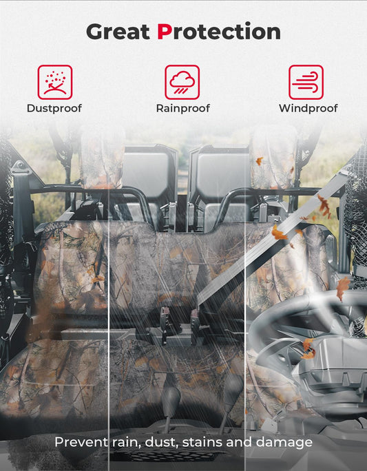 Seat Covers for Pioneer 700 700-4 2014-2024 (Camo) - Kemimoto