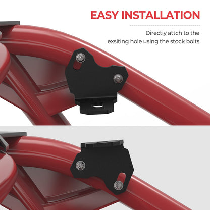 2 PCS AdjustableWhip Light Flag Mount For Can Am Maverick X3/MAX - Kemimoto