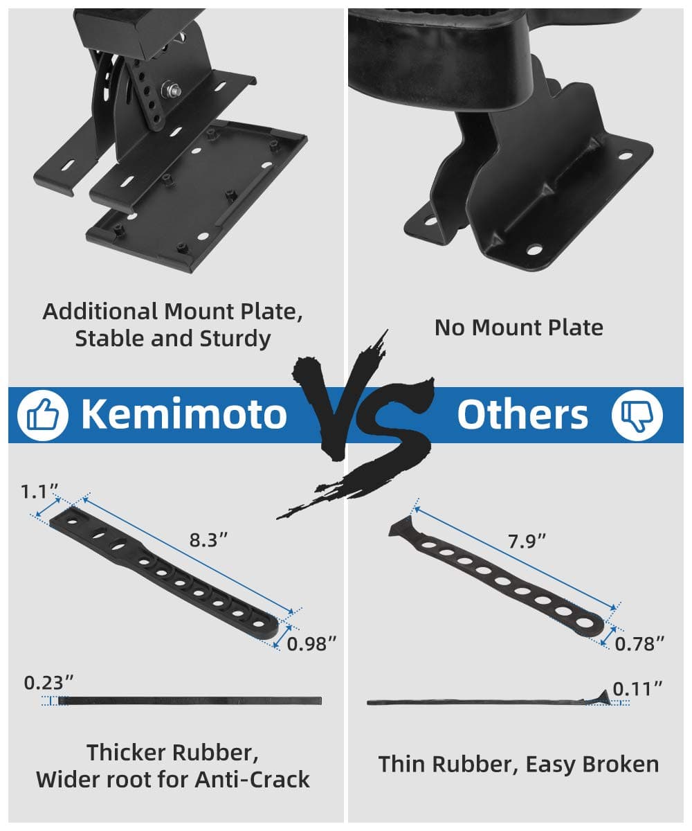 UTV Shotgun Holder, Floor Vertical Mount Holder - Kemimoto