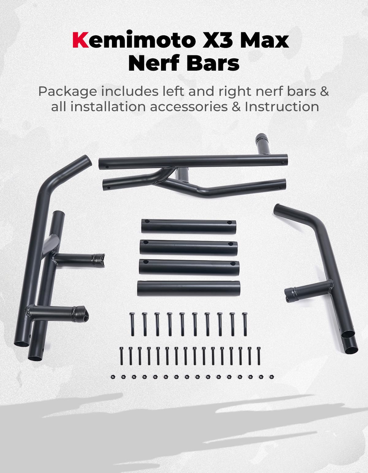 Nerf Bars, Rock Sliders for Can-Am Maverick X3 MAX