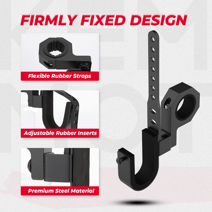 UTV Shotgun Holder, Fits for 1.75â€?2â€?Roll Bars Ski Rack Bow Rack(2 pieces) - Kemimoto