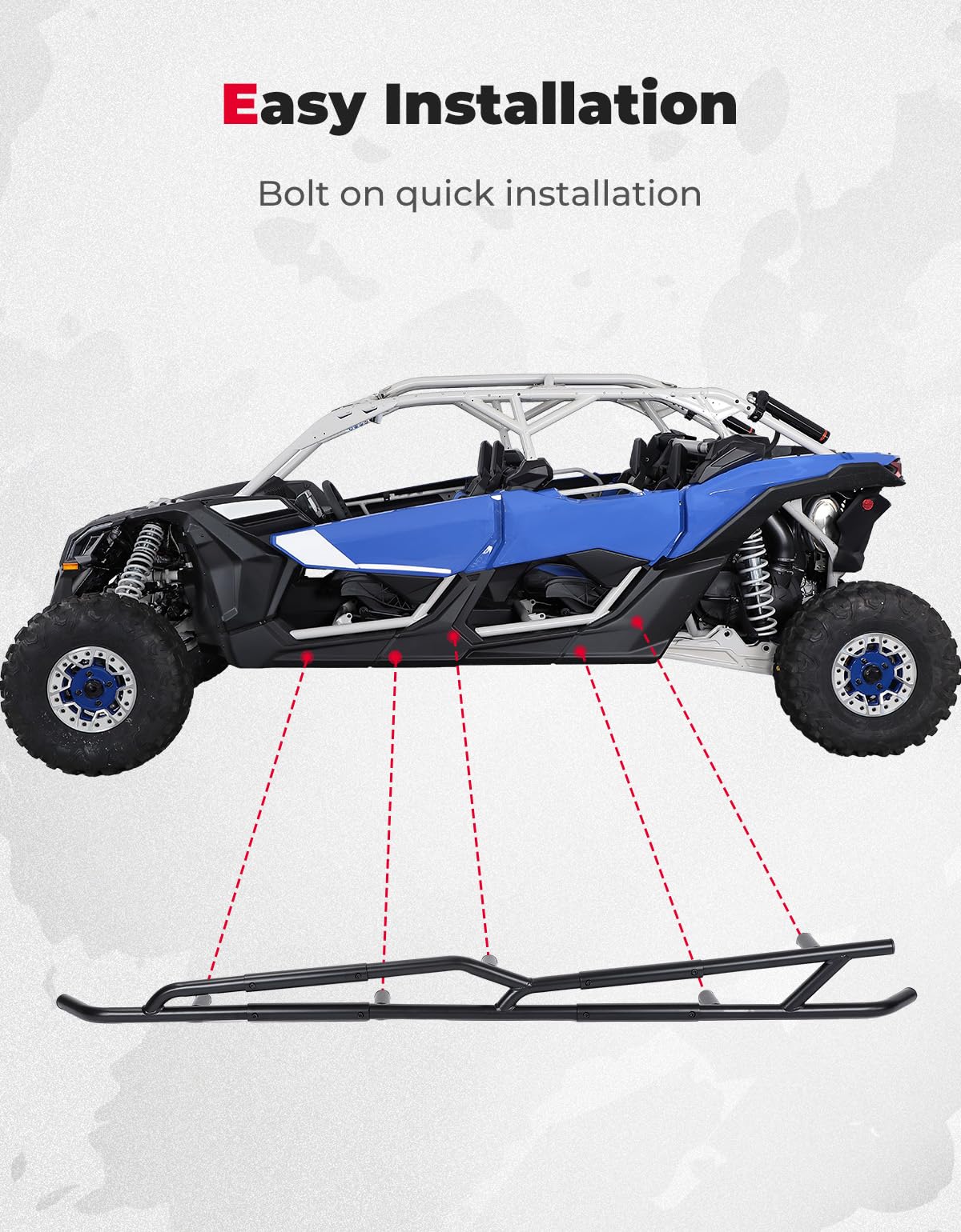 Nerf Bars, Rock Sliders for Can-Am Maverick X3 MAX