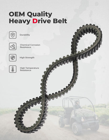 UTV Drive Belt for Kawasaki KAF400 Mule 600 610 / Mule SX - Kemimoto