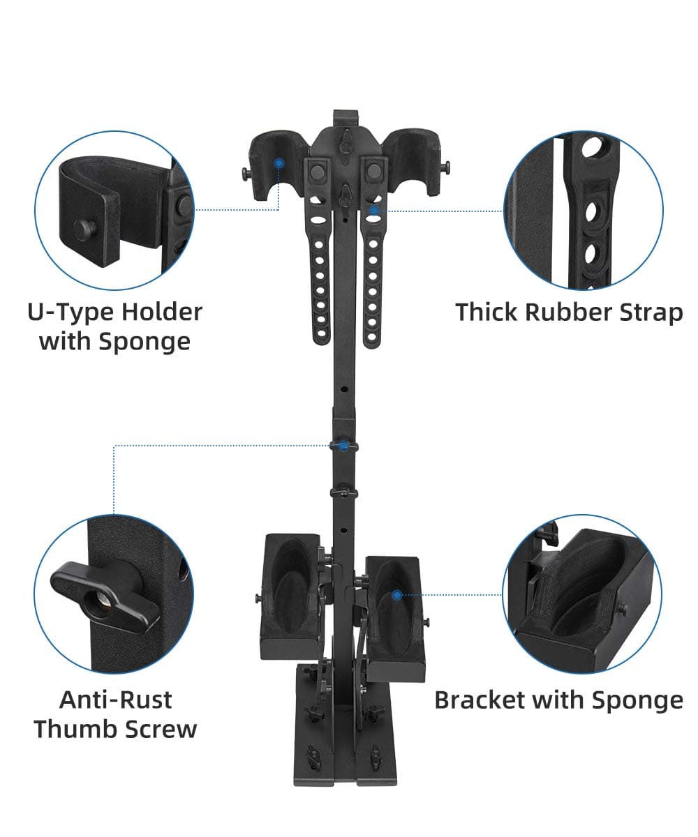 UTV Shotgun Holder, Floor Vertical Mount Holder - Kemimoto