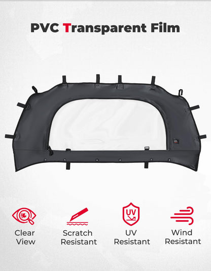 UTV Back Windshield Soft Rear Window For RZR PRO XP /Turbo R - Kemimoto