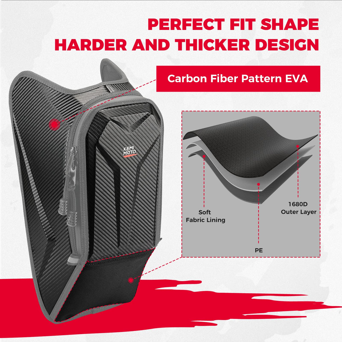 Center Console Bag Fit Polaris Slingshot SL S LE SLR GT (2020-2022) - Kemimoto