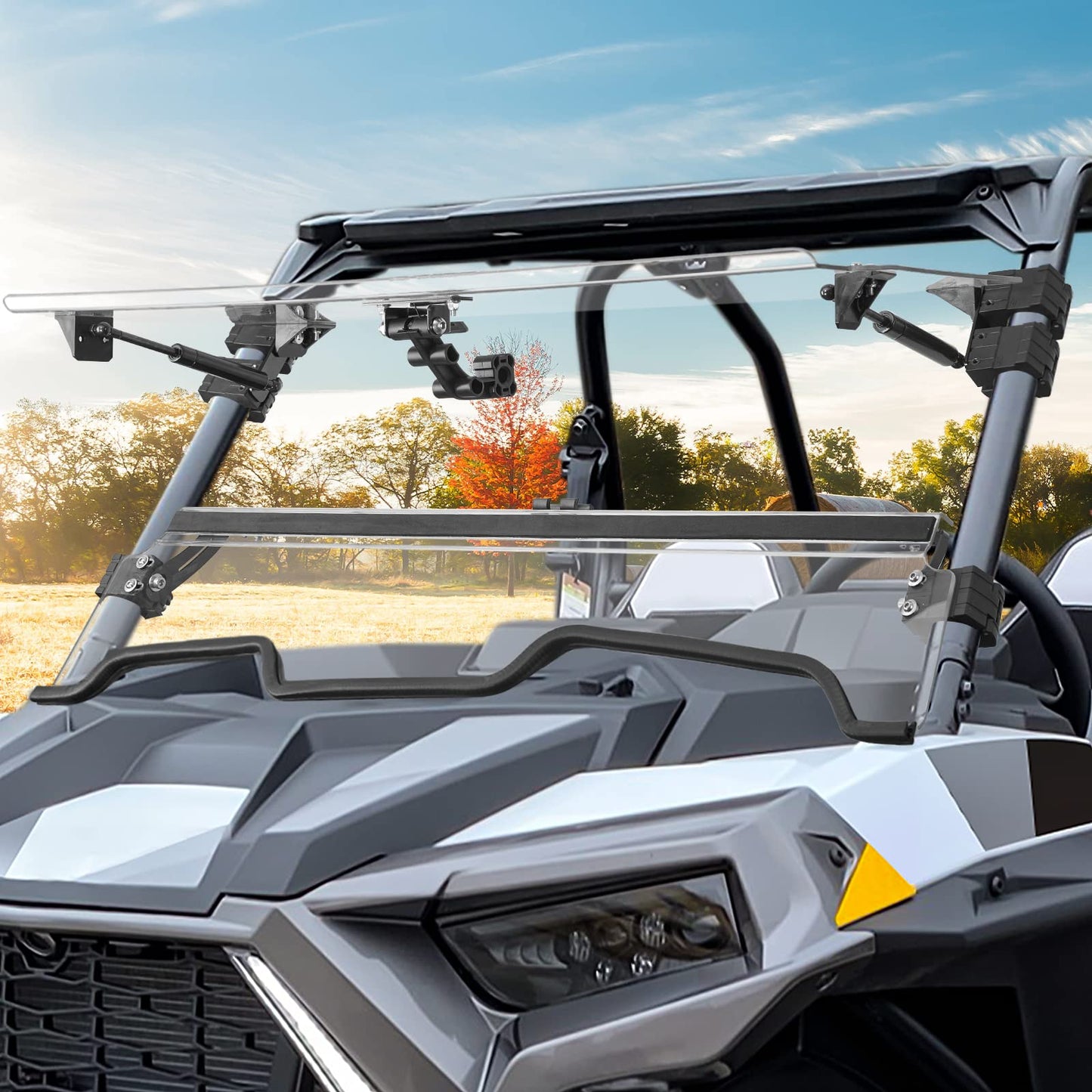 Cab Enclosures 2 Soft Upper Doors 3-IN-1 Flip Windshield for Polaris RZR XP 1000