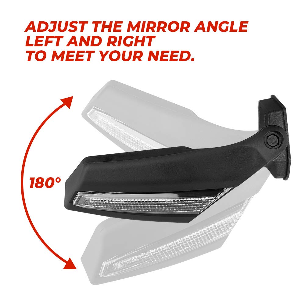Side Mirrors with Turn Signal Light for Can-Am Maverick X3