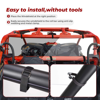 Soft Cab Enclosures and rear windshield for Can-Am Maverick X3 - Kemimoto