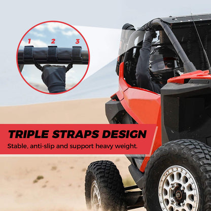 UTV Universal Heavy Duty Grips, Grab Handle Fit 1.5-2â€?Roll Bar - Kemimoto