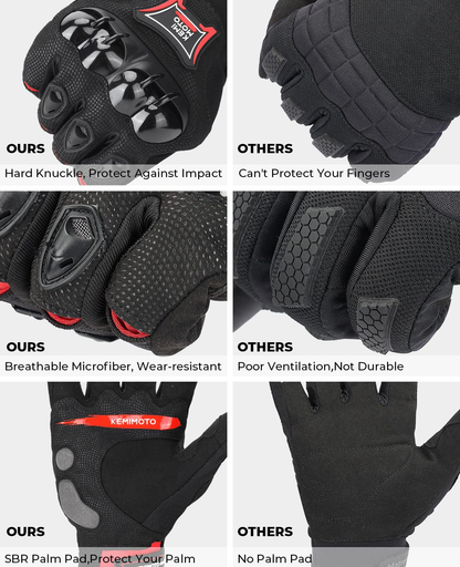 Summer Motorcycle Riding Gloves - Kemimoto