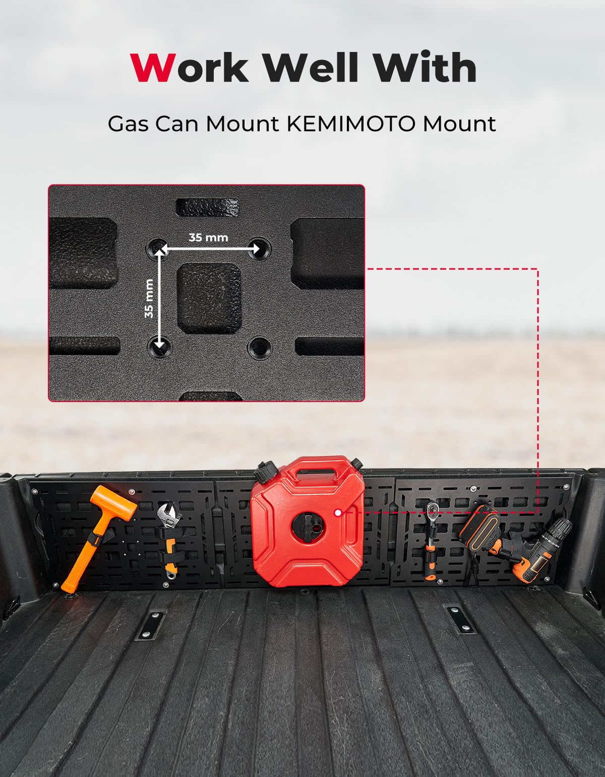 Molle Panel 3-Pack for Can-Am Defender - Kemimoto