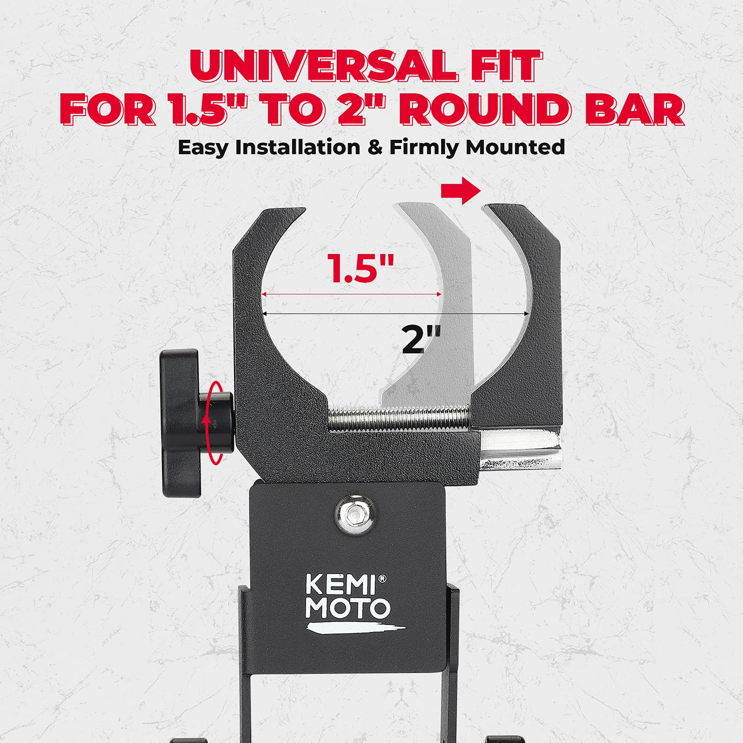 UTV Universal Drive Belt Mount Fit 1.5â€?2â€?Roll Bars - Kemimoto