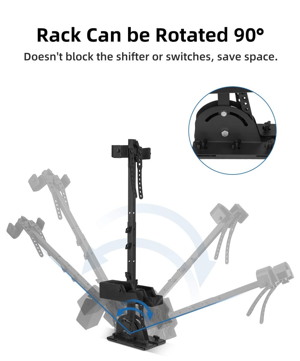 UTV Shotgun Holder, Floor Vertical Mount Holder - Kemimoto