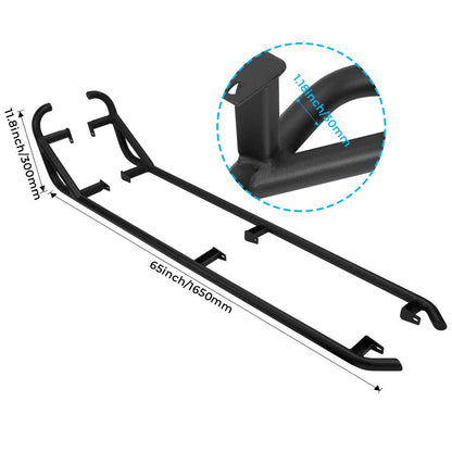 4 Steel Side Steps Nerf Bars Tree Kickers Fit Polaris RZR XP4 1000 / 4 Turbo 2014-2023 - Kemimoto