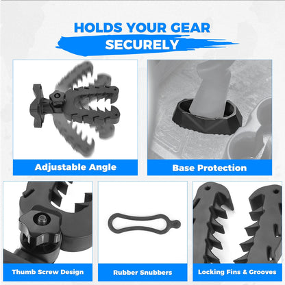 UTV Rifle Gun Holder Compatible with Polaris Ranger & General - Kemimoto