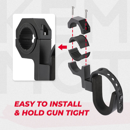 UTV Shotgun Holder, Fits for 1.75â€?2â€?Roll Bars Ski Rack Bow Rack(2 pieces) - Kemimoto