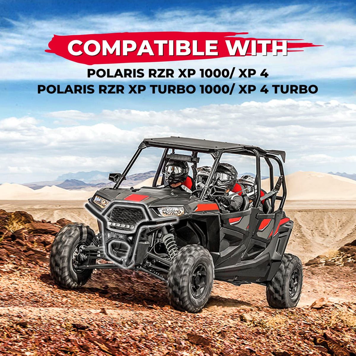 Front Bumper Fit Polaris RZR XP 1000 / Turbo (2019-2023) - Kemimoto