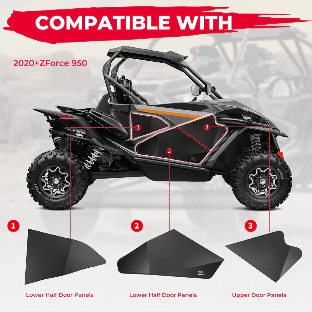 Lower Doors Inserts & Soft Cab Enclosures for CFMOTO ZForce 950