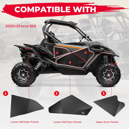 Lower Doors Inserts & Soft Cab Enclosures for CFMOTO ZForce 950