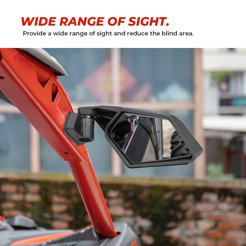 Side Mirrors with Turn Signal Light for Can-Am Maverick X3