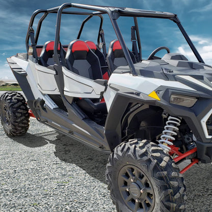 4 Steel Side Steps Nerf Bars Tree Kickers Fit Polaris RZR XP4 1000 / 4 Turbo 2014-2023 - Kemimoto