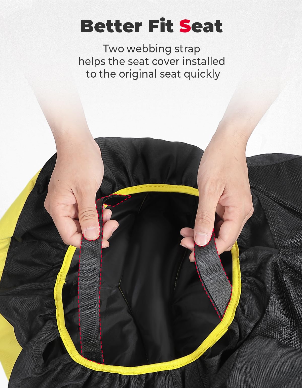 Universal Riding Lawn Mower Seat Cover For 12.5"-14" High Seats - Kemimoto