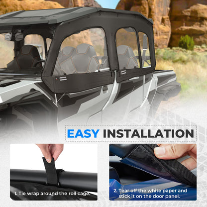 Soft Cab Enclosure & Rear Windshield for General XP 4 1000