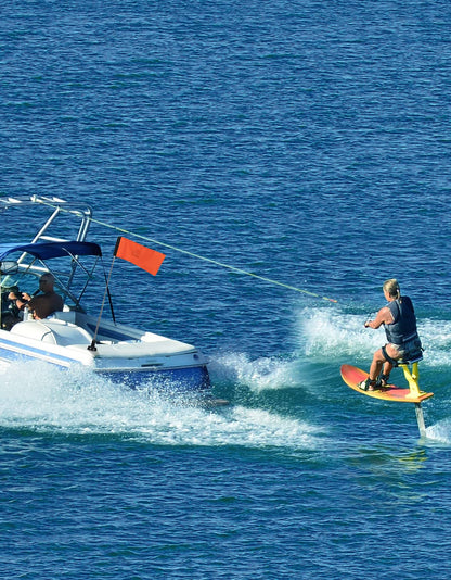 Kemimoto Orange Boat Flag, Kayak Flag with Storage Bag - Kemimoto