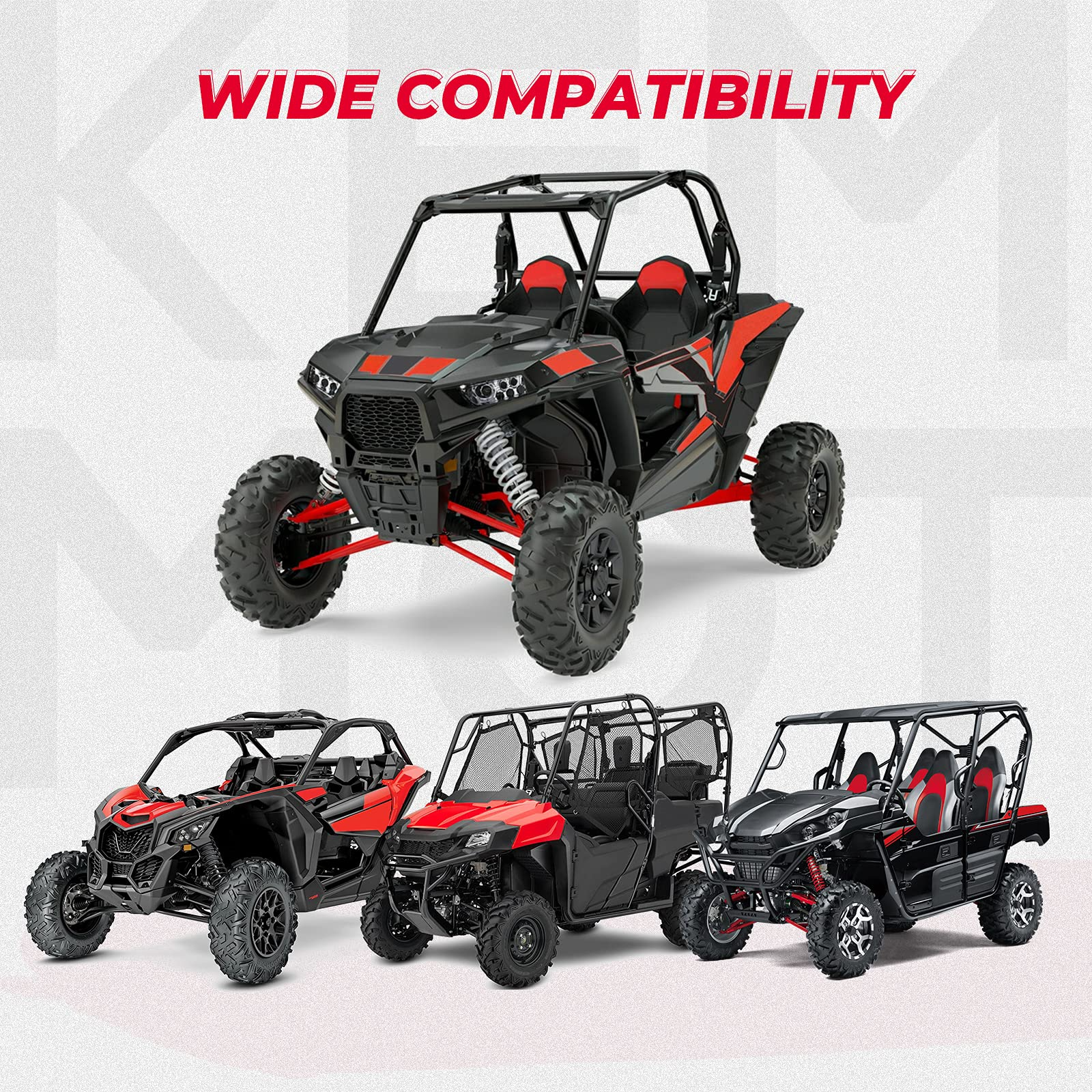 UTV Shotgun Holder, Fits for 1.75â€?2â€?Roll Bars Ski Rack Bow Rack(2 pieces) - Kemimoto