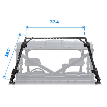 UTV Sporting Clays Shotgun Holders, Universal 4 Gun Bed Rack - Kemimoto